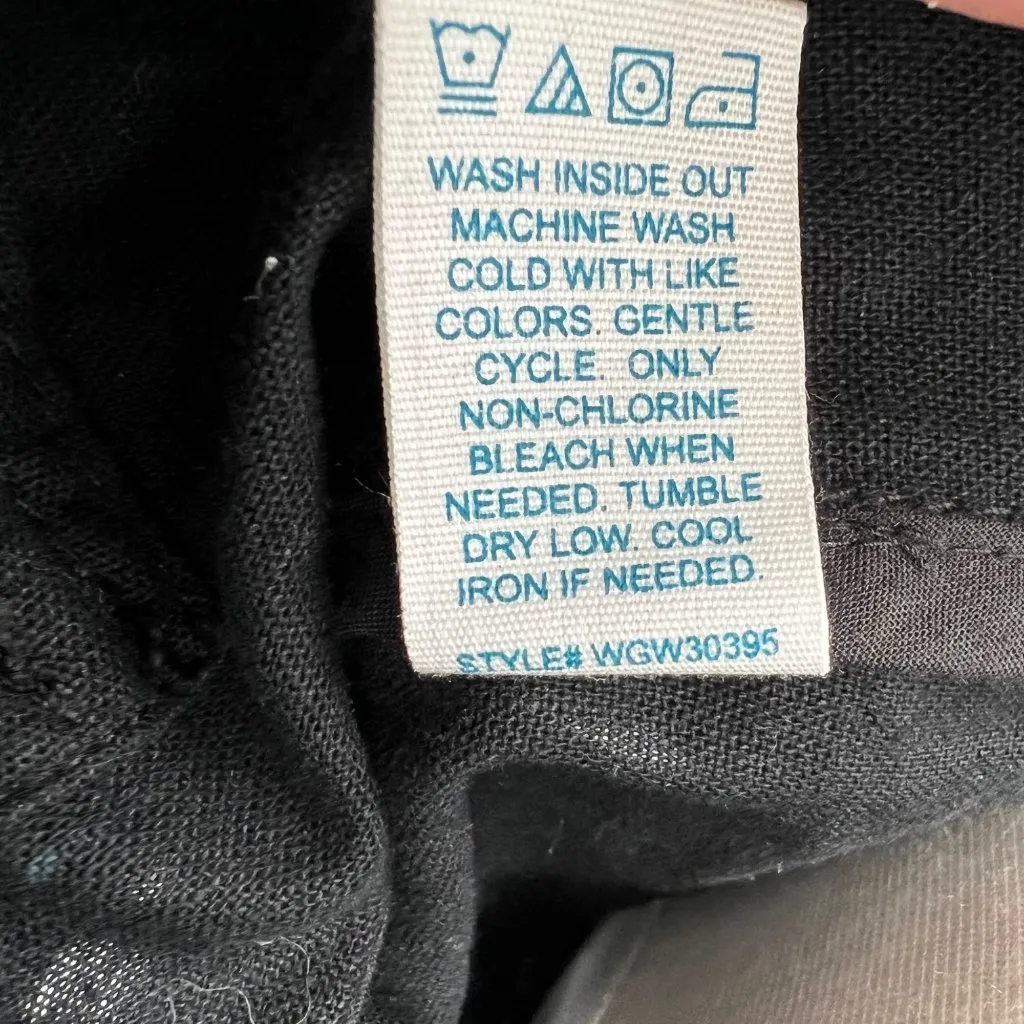 Market & Spruce Linen-Blend Utility Jacket Lightweight Black Size Small NWT - Image 10