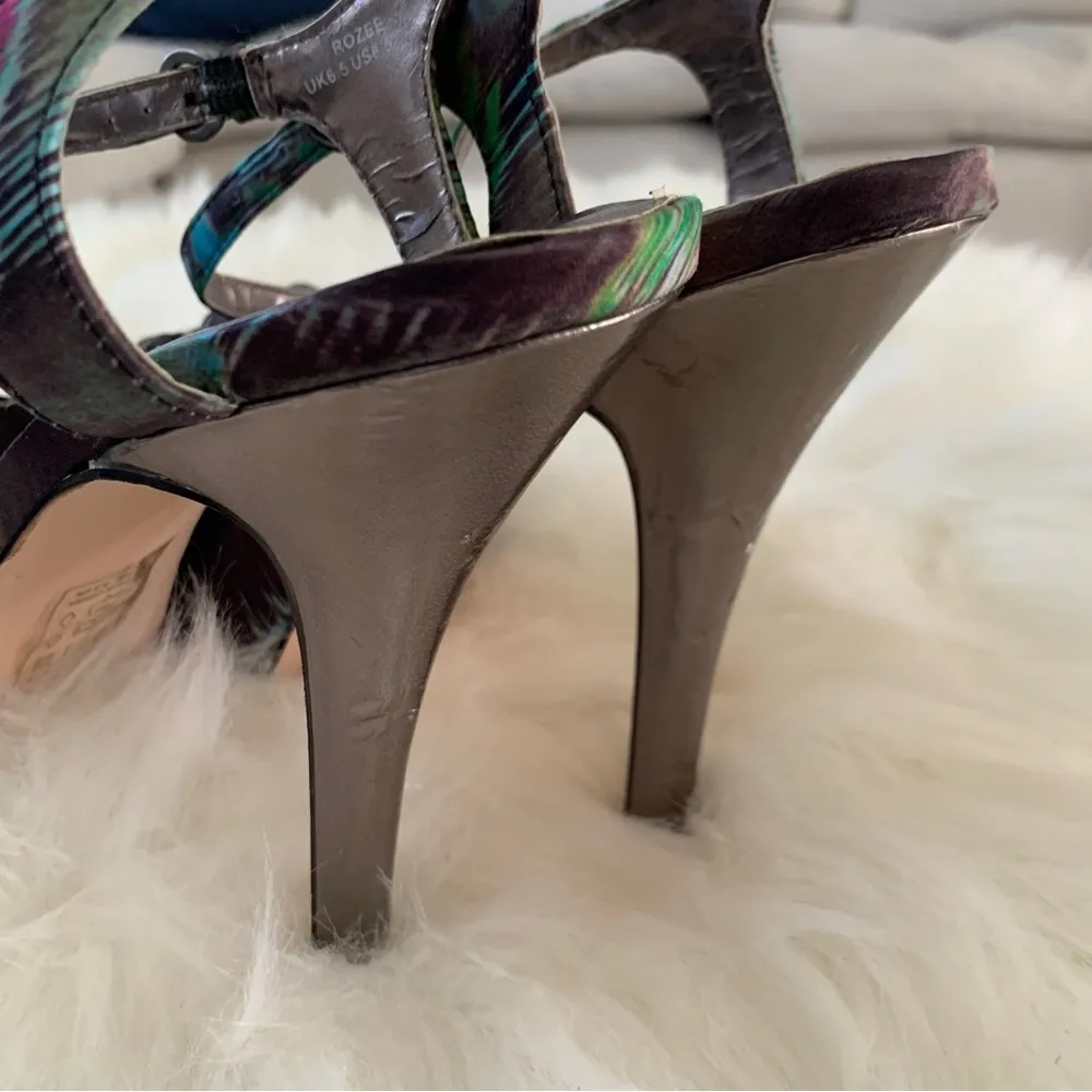 Shoedazzle Floral High Heel Platform Pumps Shoe Size 8.5 - Image 11