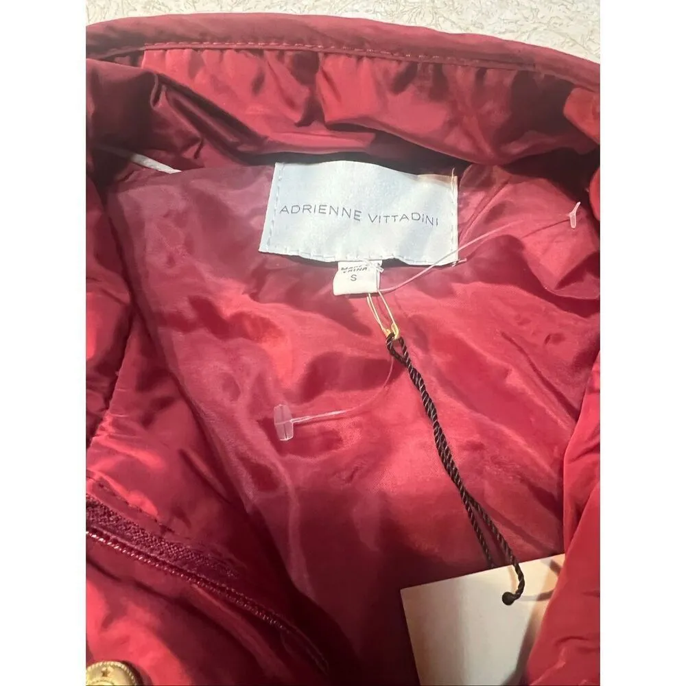 Adrienne Vittadini Womans Quilted Vest Sz S Wine NWT - Image 3