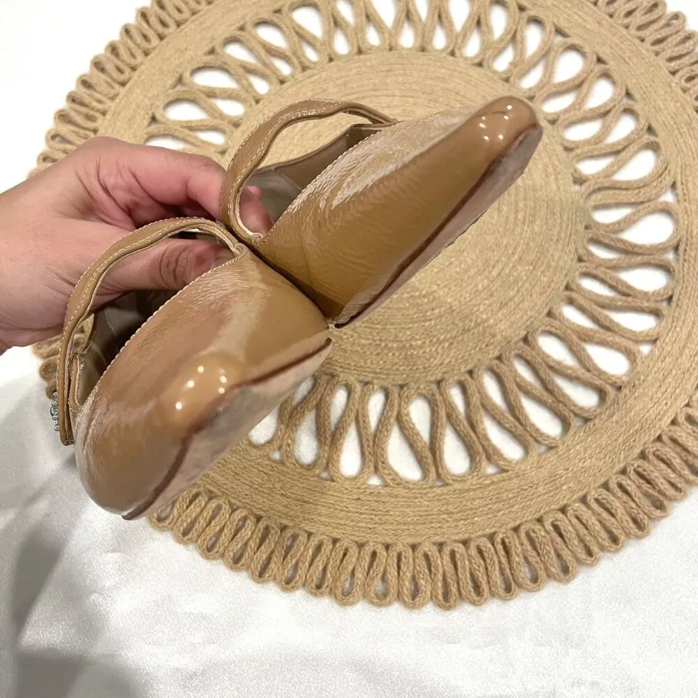 Antonio Melani x Elizabeth Damrich Livi Pointed Toe Patent Leather Flats Size 6 - Image 11