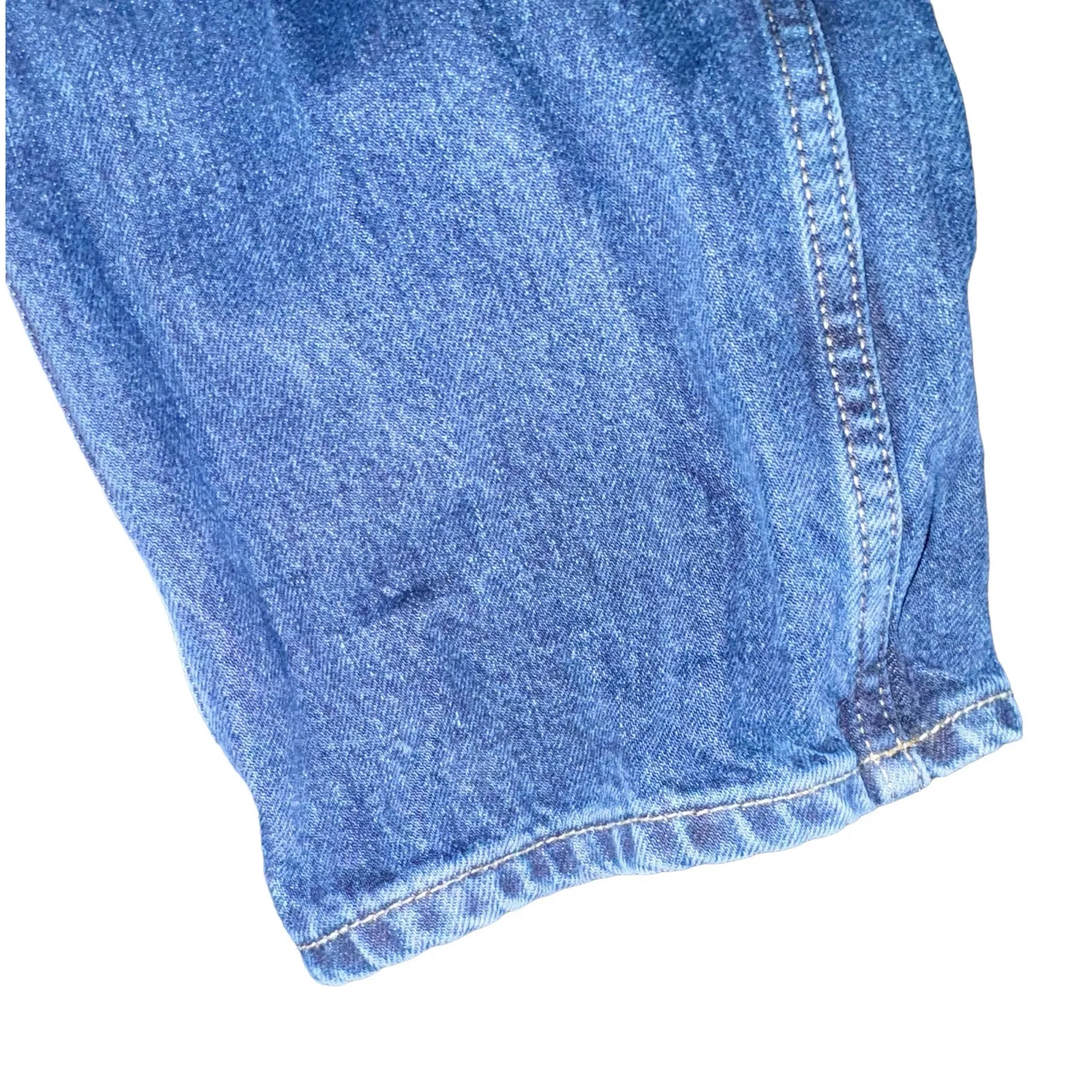 Urban Outfitters Denim Cargo Pants Jean Women 25 Wide Leg High Waist Color Block - Image 9