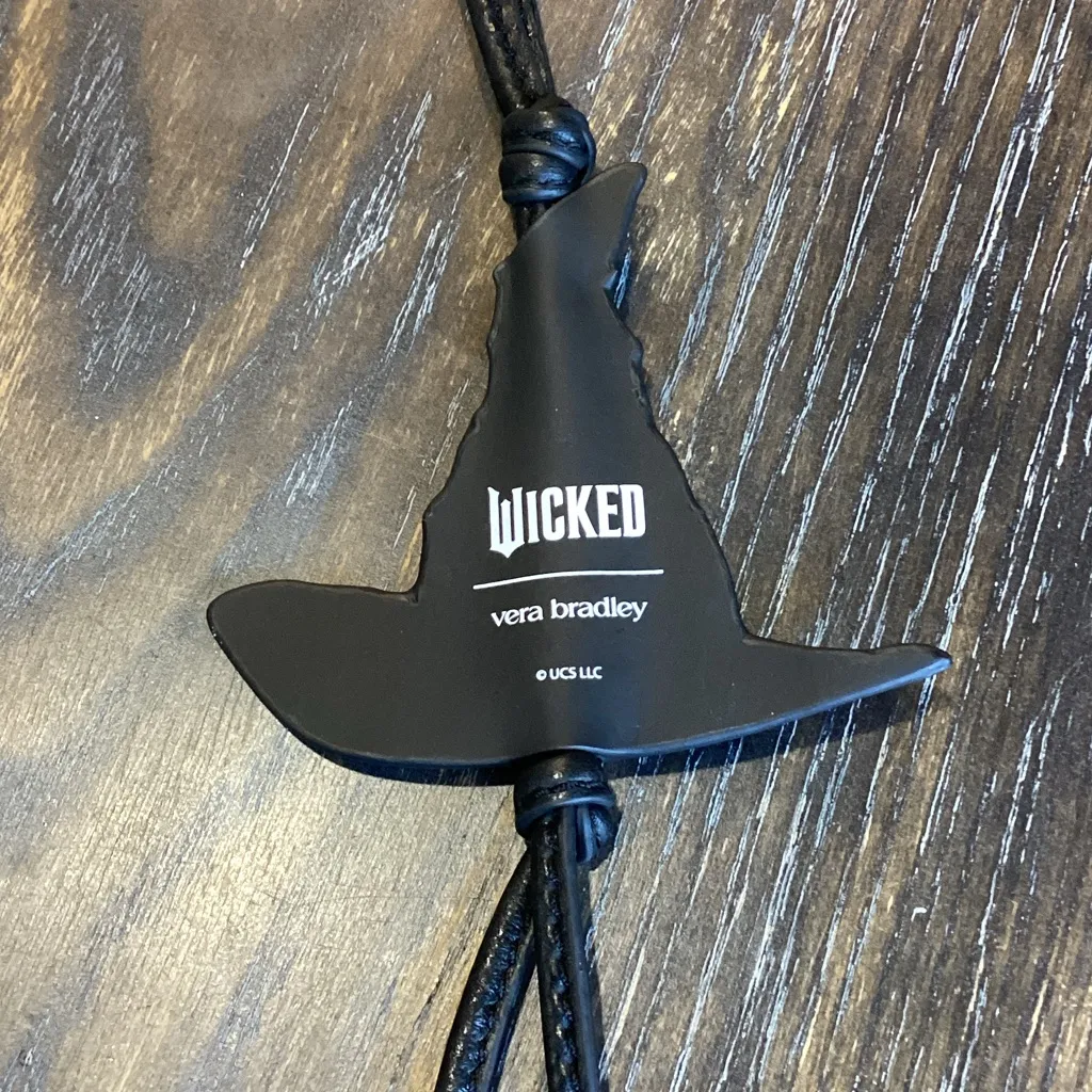 Vera Bradley Black and Green Wicked Witch Hat Bag Charm - Image 3
