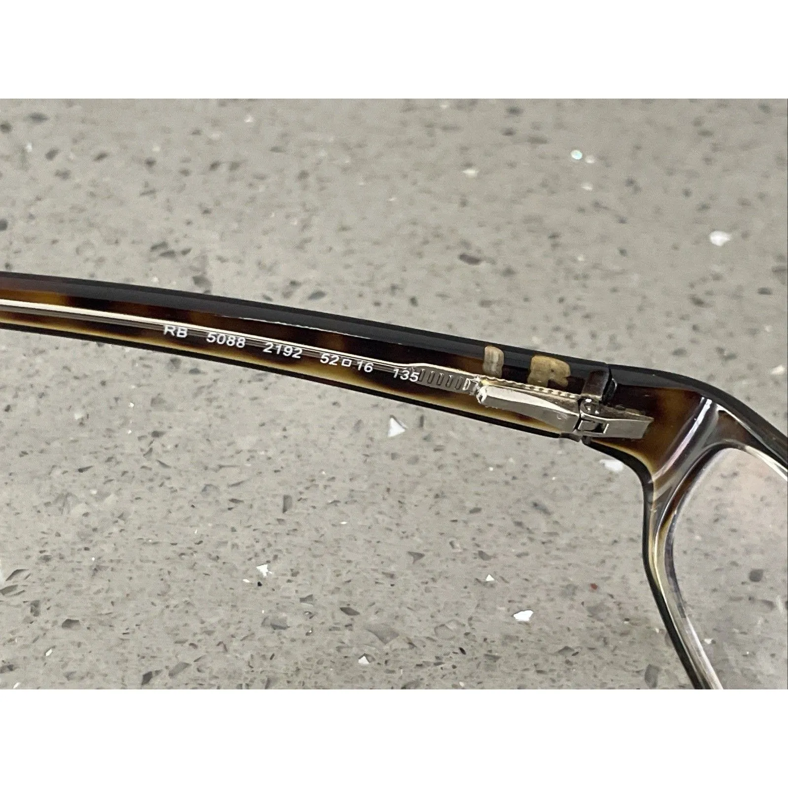 Ray-Ban Tortoise Brown Clear Eyeglasses FRAMES ONLY RB5088 2192 52-16-135 - Image 6