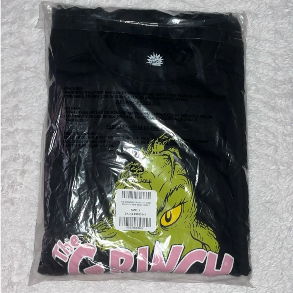 Size 2: Torrid Dr. Seuss The Grinch Classic Fit Cozy Fleece Crew Sweatshirt - Image 5