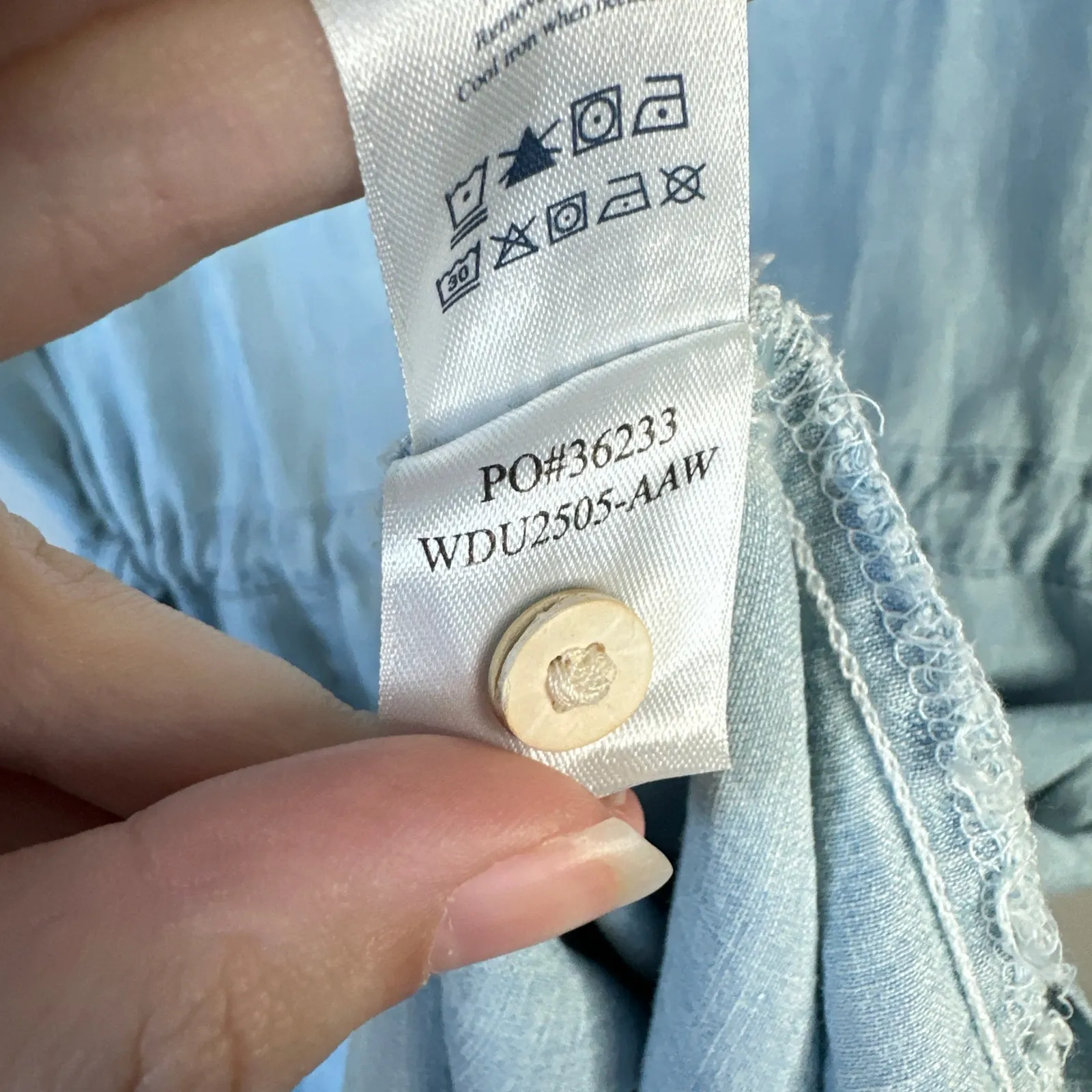 FAHERTY Tried & True Chambray Oakley Dress Arctic Sea Wash Size Large NWT New - Image 10