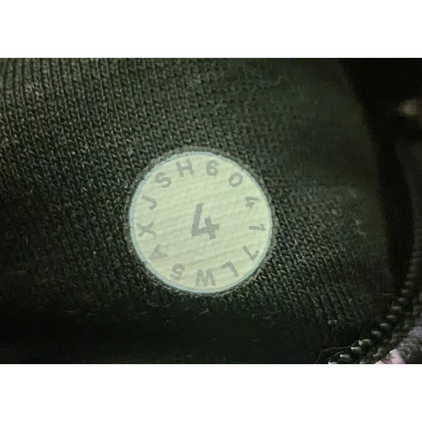 Lululemon Leggings Sparkle‎ Black Purple Mesh Athletic Pants Size 4 - Image 3