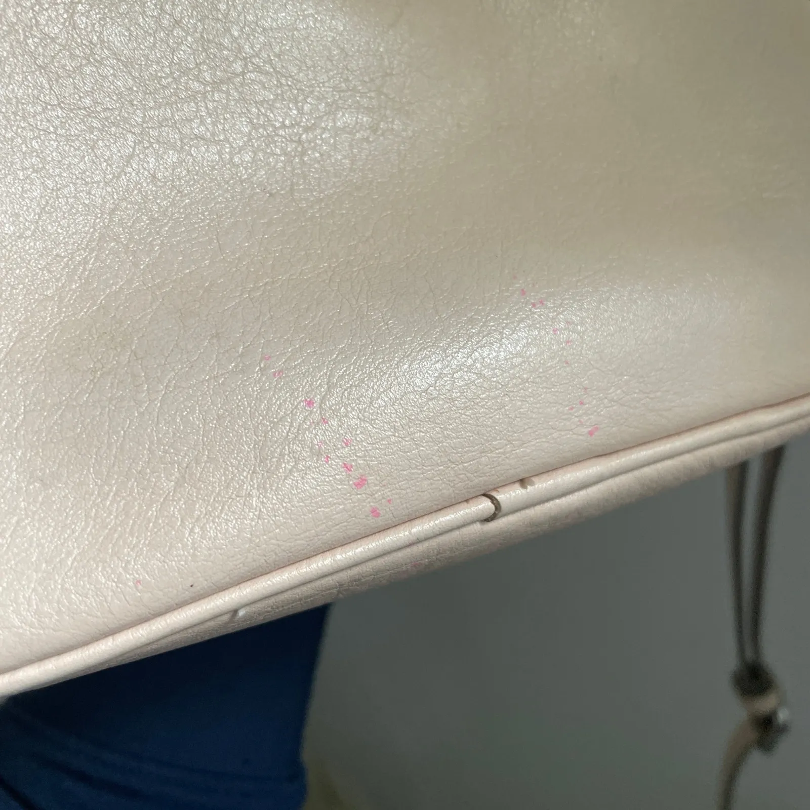 Neutral Leather Crossbody Bag Zip Up Adjustable Strap Banana Republic Soft Girl - Image 15