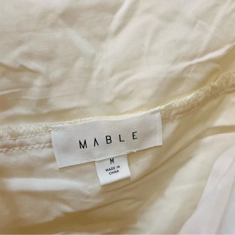 Mable Tobi boutique REGENCY CREAM PUFF SLEEVE RUCHED BODYCON MINI DRESS medium - Image 5