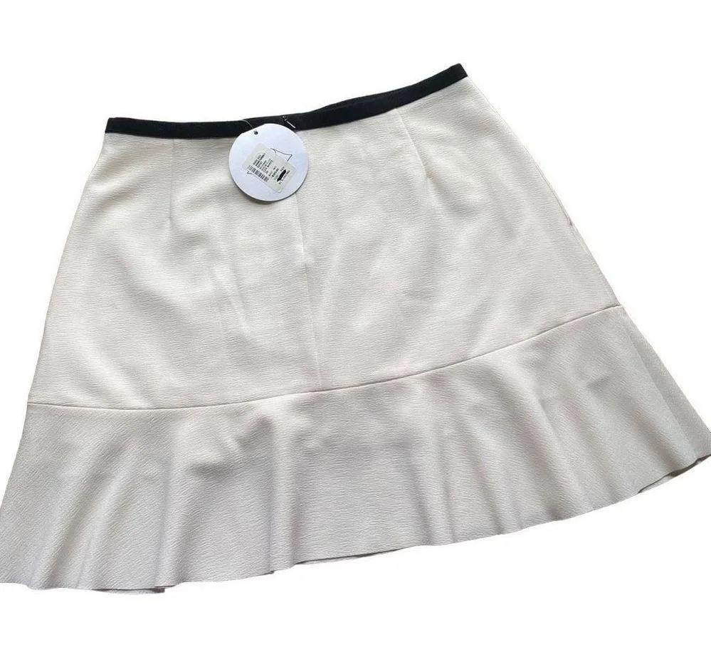 See by Chloe Graphic Crepe Ruffle-Hem Skirt, Off White women’s skirt fit… - Image 5