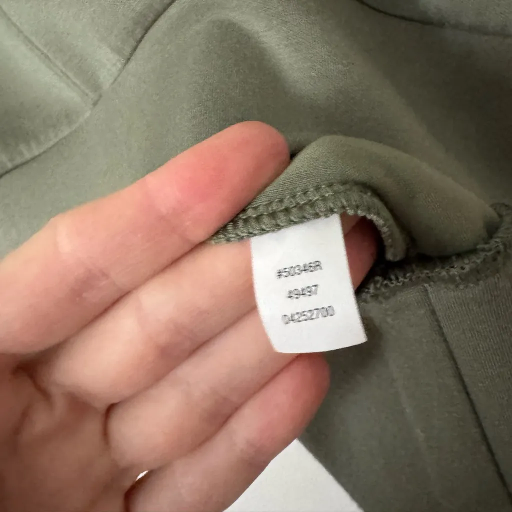 Spanx  XS Air Essentials Half Zip Pullover in Clover Green - Image 5