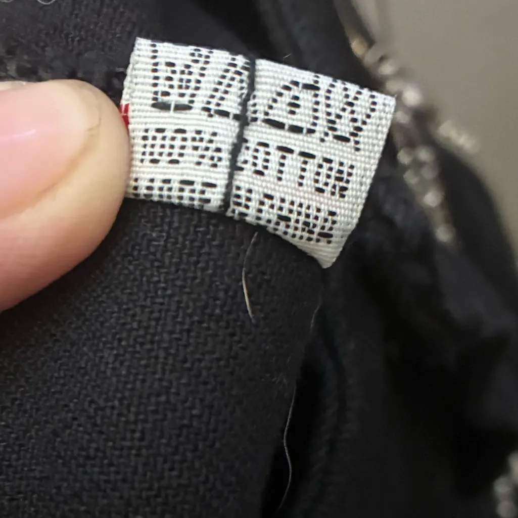 Mini Denim Black Layered Skirt with Cross Embellished Chains S - Image 14