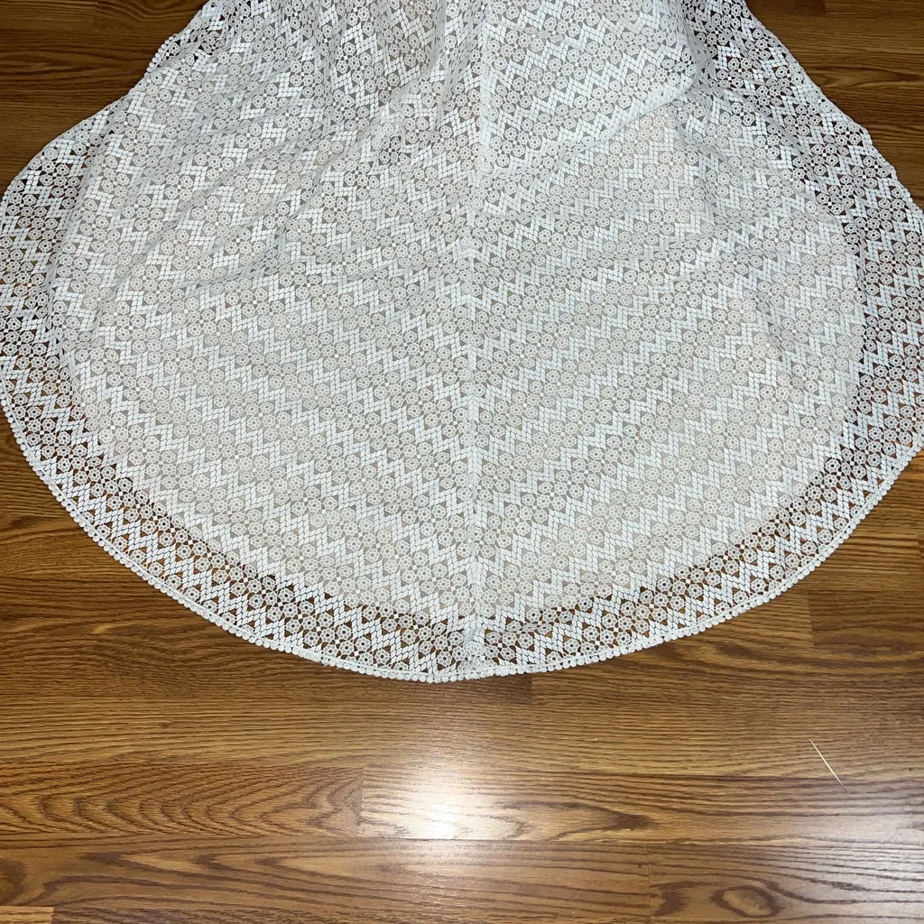 Gorgeous Ti Adora by Allison Webb Riley Crochet Lace Wedding Gown! White Size 8 - Image 8