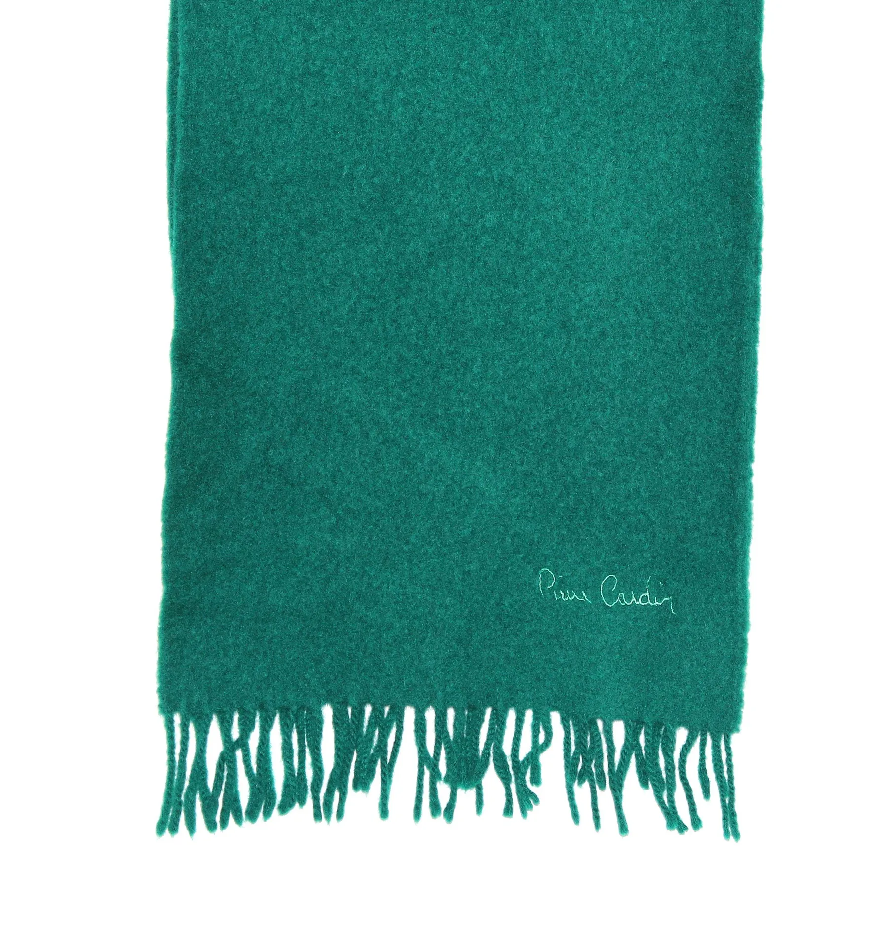 Pierre Cardin Green 100% Pure Lambswool Scarf - Image 4