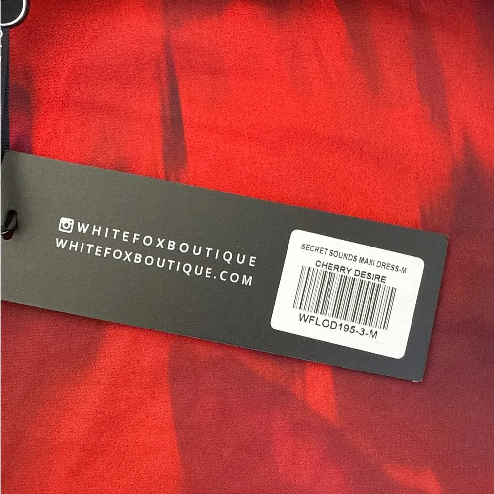 White Fox Boutique - Secret Sounds Maxi Dress in Red & Pink - Image 3