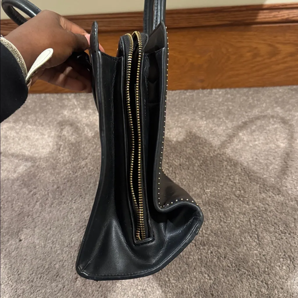 Anne Klein Black Leather Handbag - Image 6