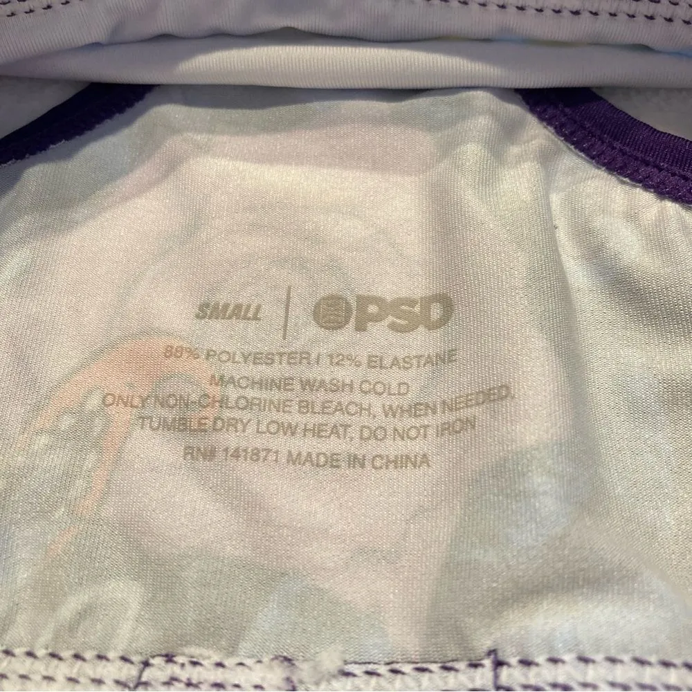 NWT PSD Sports Bra Purple Blue Paisley and Roses Small - Image 8