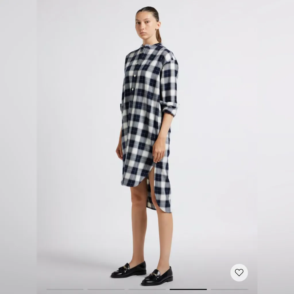 New! Polo Ralph Lauren Plaid Cotton Twill Midi‎ Shirtdress Sz 6 $549 - Image 3