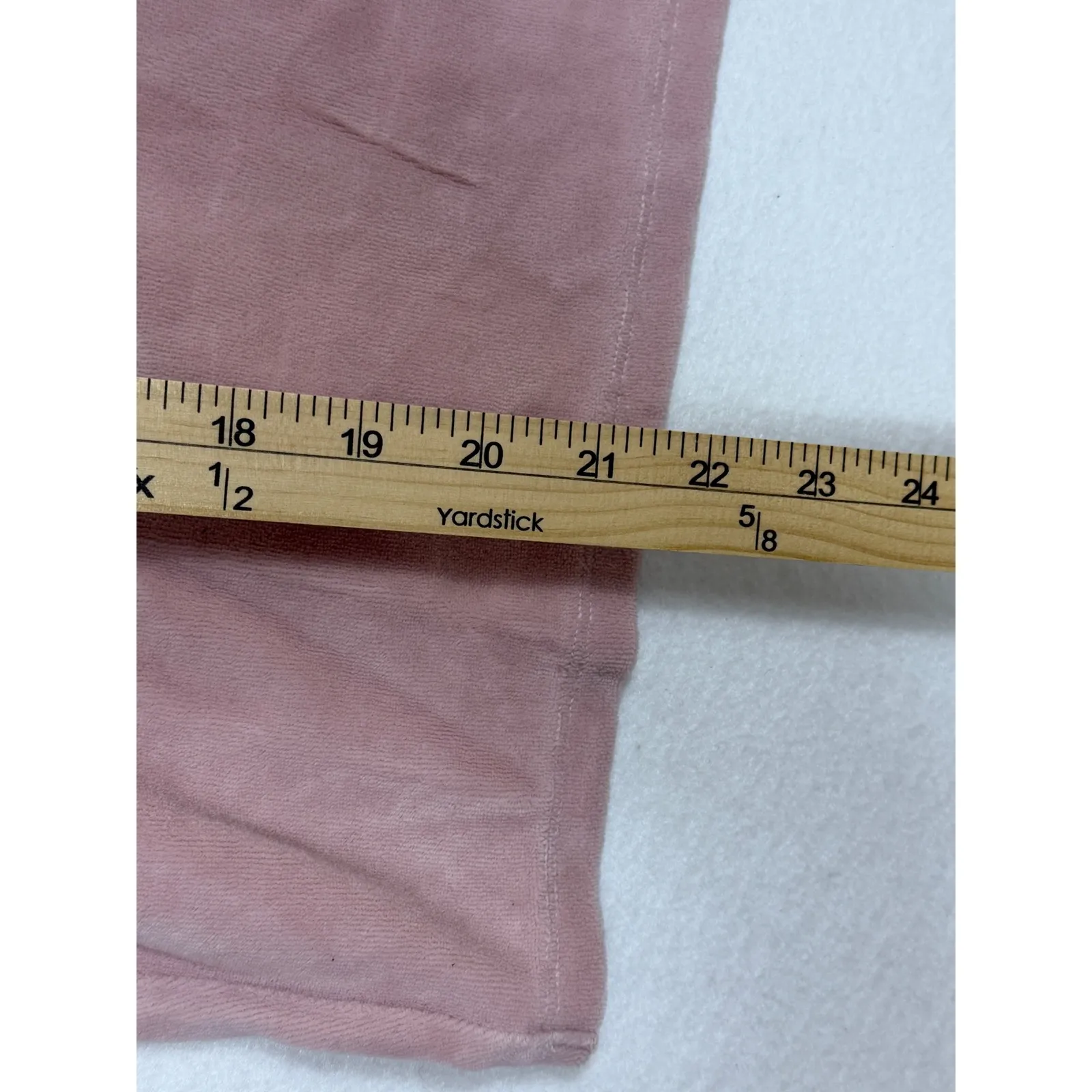 Victorias Secret Pink Velour Lounge Set Top Pants Heart Logo XS Open Back - Image 3