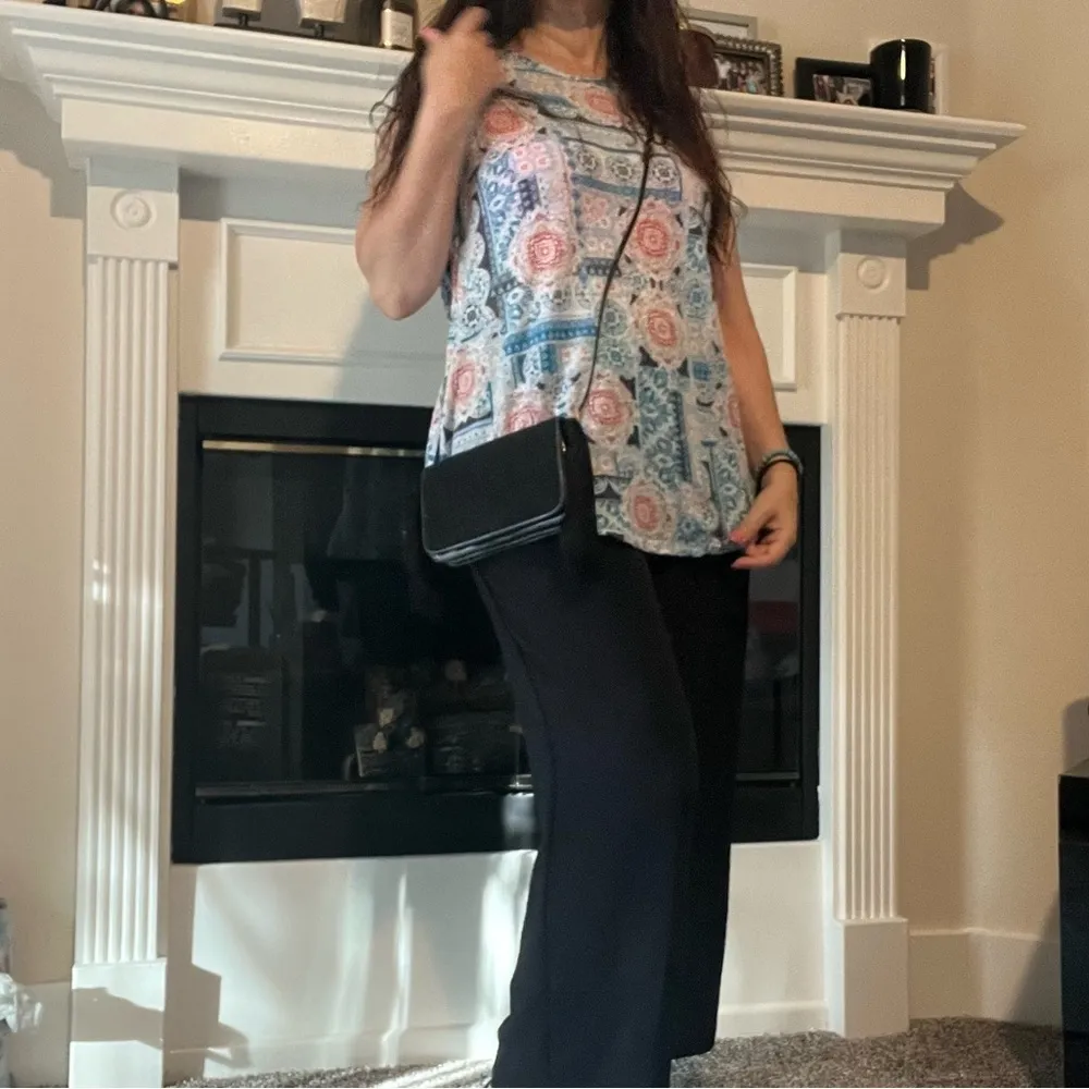 Judith Leiber vintage embroidered Suede evening mini bag with tassles, black - Image 2