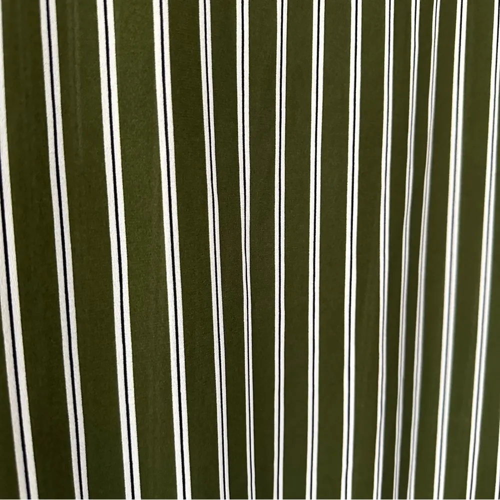 Lularoe Green Striped Sleeveless Duster Sz S - Image 9