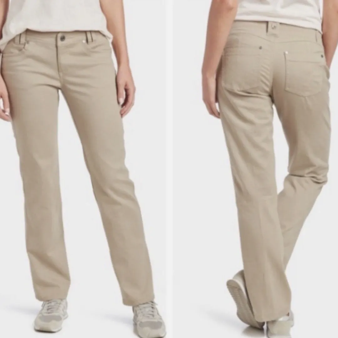 Kuhl Klaudette Straight Leg Cotton Khaki Tan Outdoors Hiking Pants Size 8Reg - Image 2