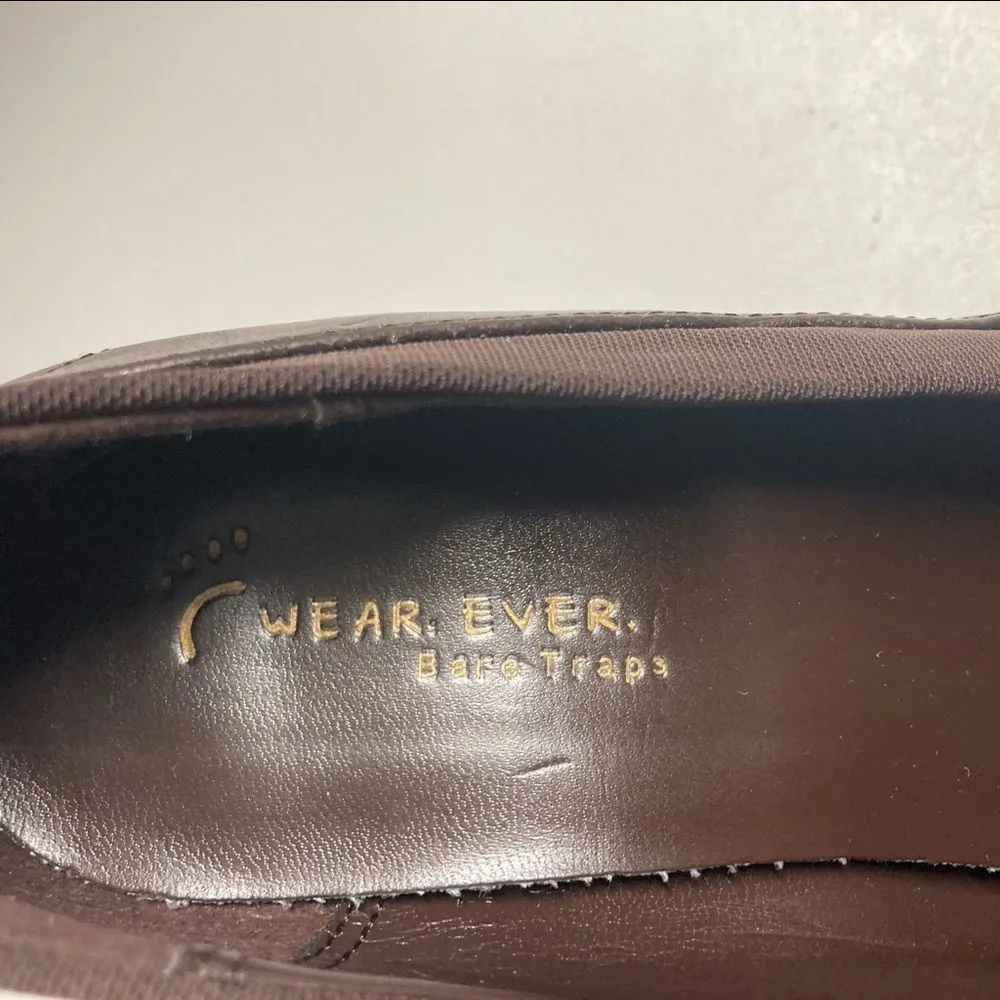 WEAR EVER, BARE TRAPS, Nuance Style Women’s Square Toe, Brown Heels, Size 6M - Image 8