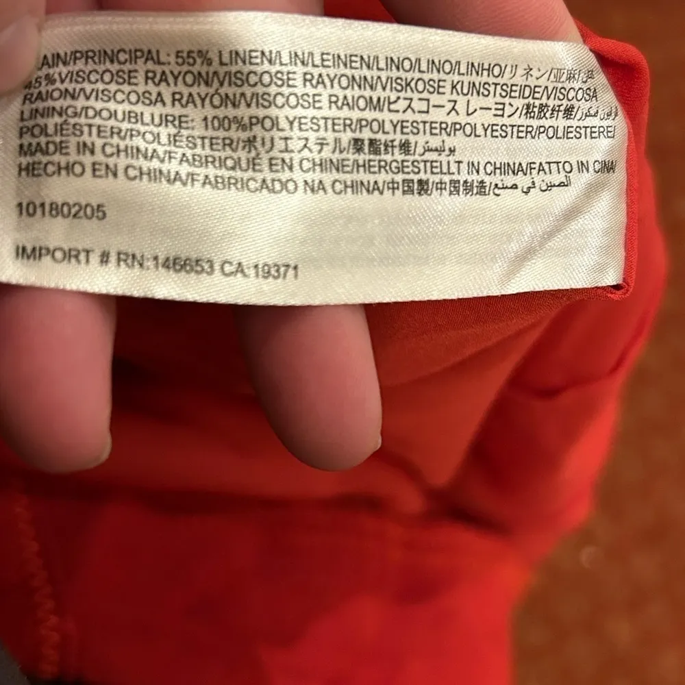 C/MEO Collective red linen mini skirt - Image 7