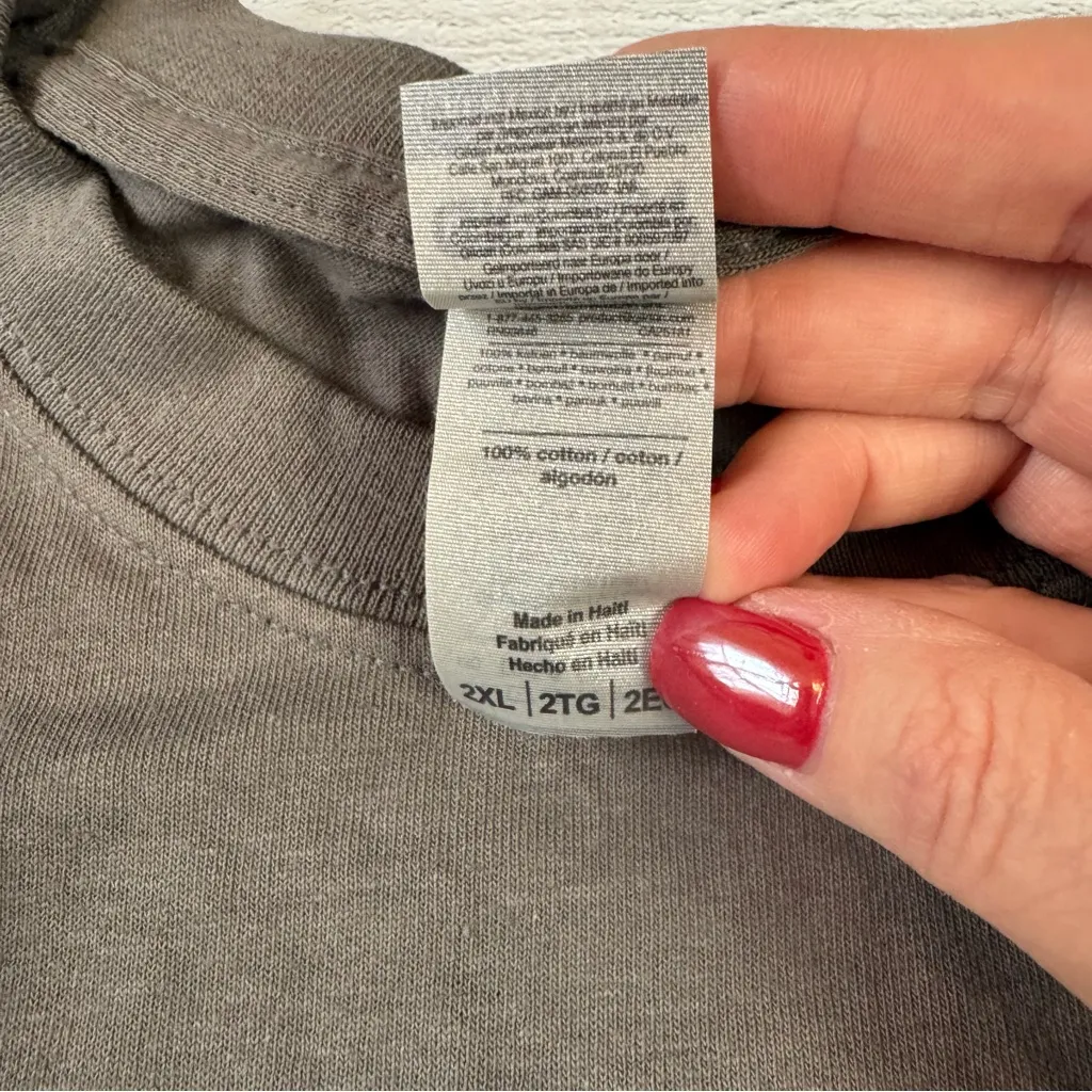 Gildan Groin Pull Funny Graphic Tee Gray Unisex 2XL - Image 7