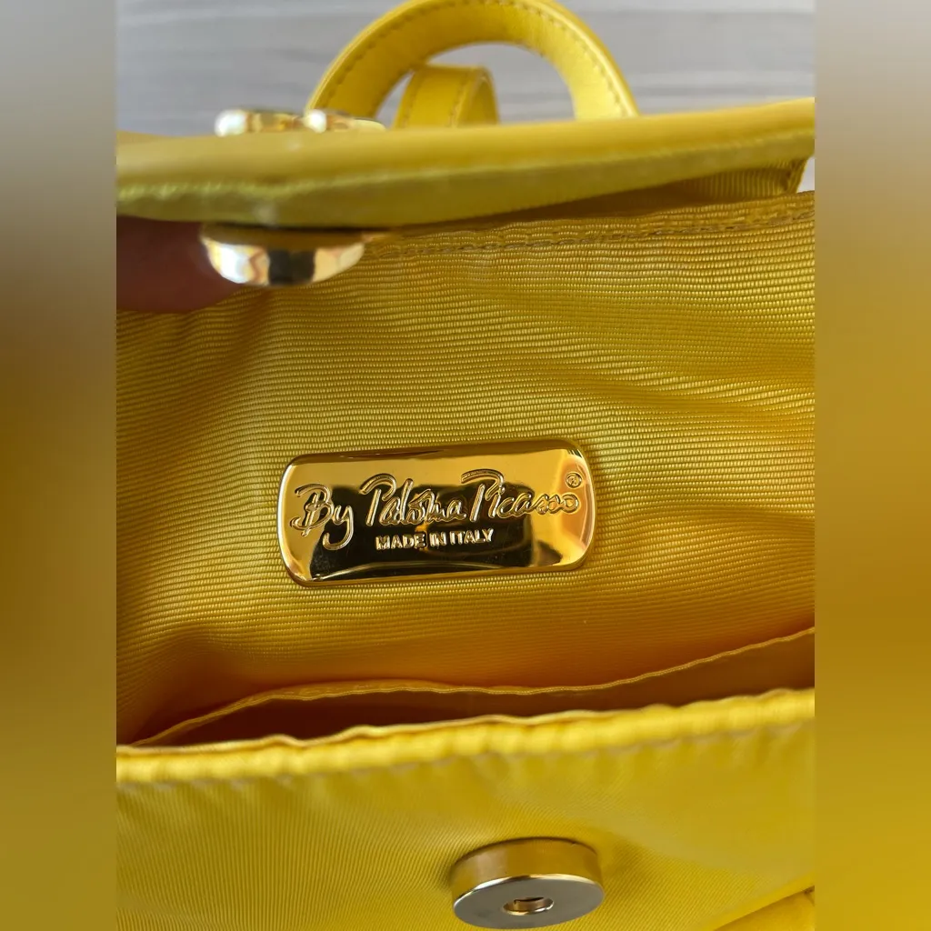 Paloma Picasso Vibrant Yellow Backpack - Image 13