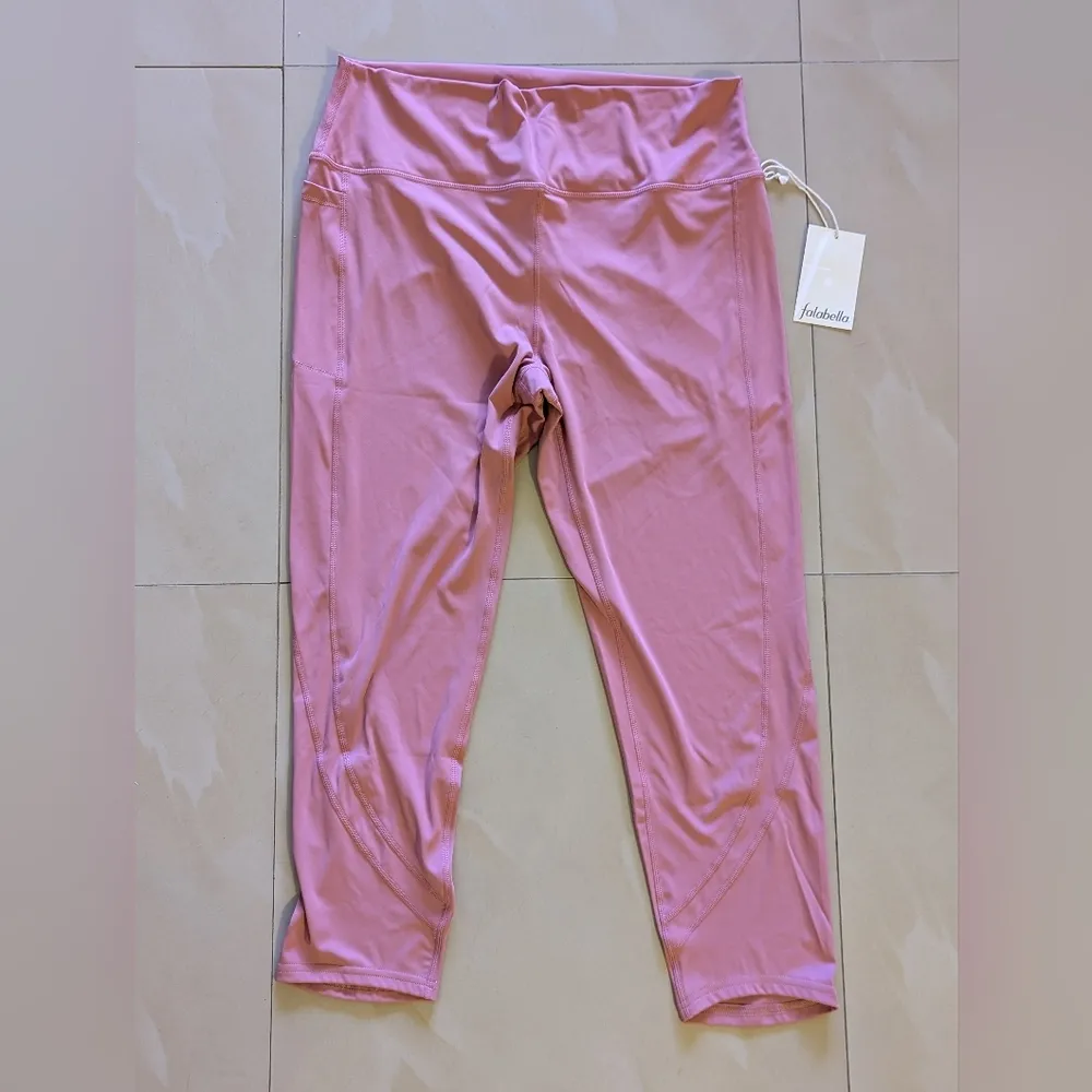 Leggings Falabella  Peach Leggings   Size 2XL High Rise Stretch Lightweight Pock - Image 4