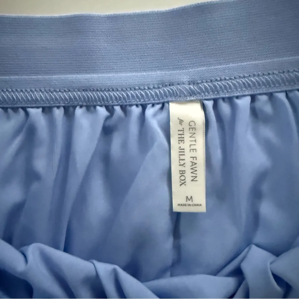 Gentle Fawn for The Jilly Box Pleated Blue Midi Skirt size Medium - Image 6