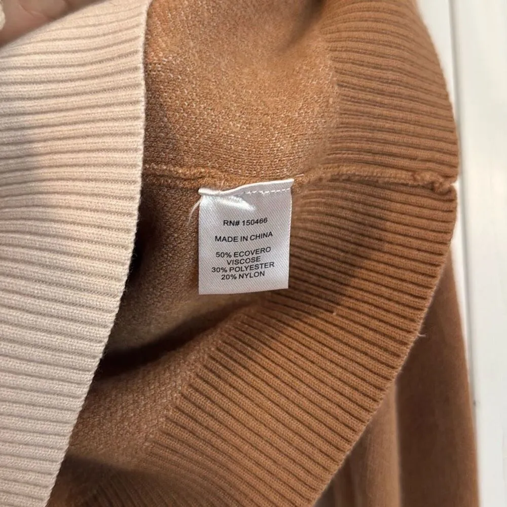 41 Hawthorne checkered colorblock crewneck sweater small White - Image 5