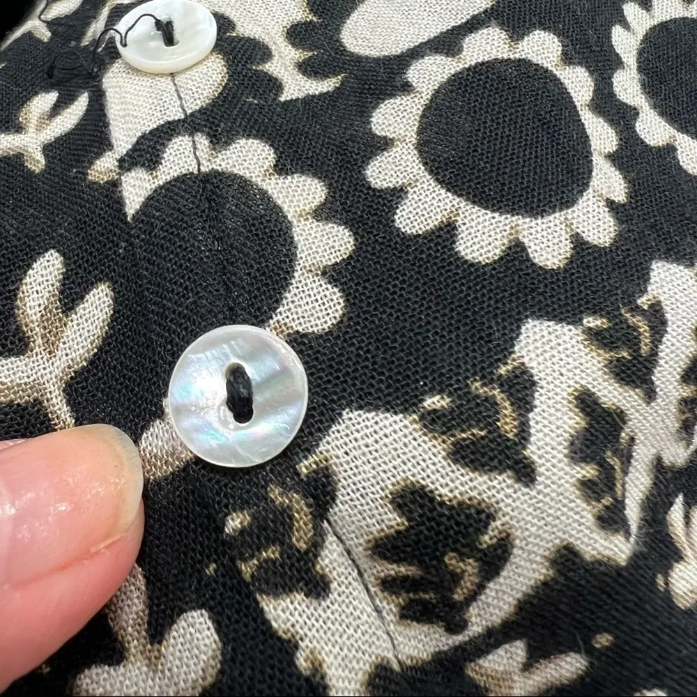 Raga Remington boho floral short romper, 3/4 sleeve, gauzy lightweight fabric - Image 9