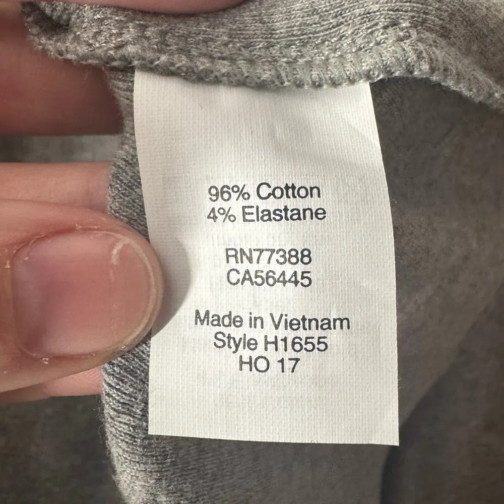 J.Crew Sweater Women M Gray Off Shoulder Long Sleeve Soft Stretch Knit Cotton Size M - Image 5