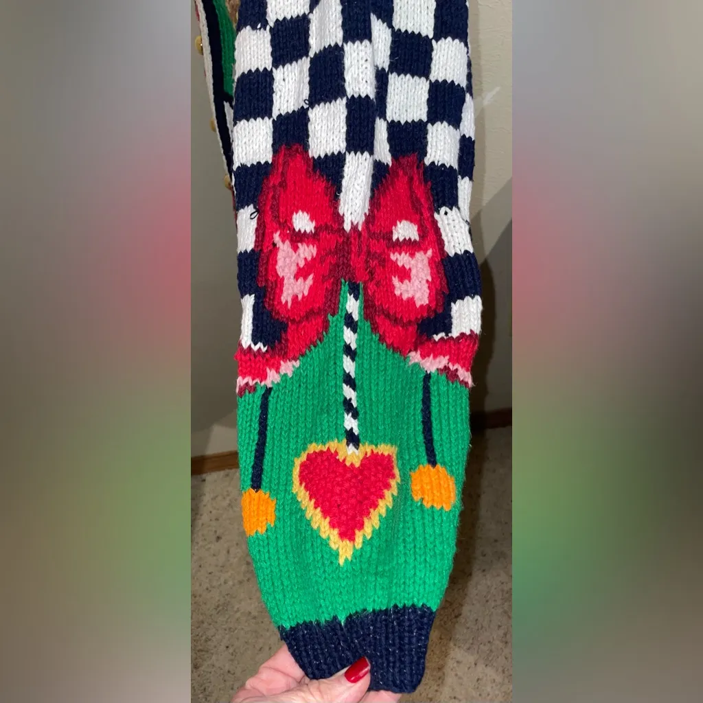 Eagle's Eye Women’s Size M 1991 Vintage Noel Black/White Christmas Sweater Cat Black Size M - Image 6