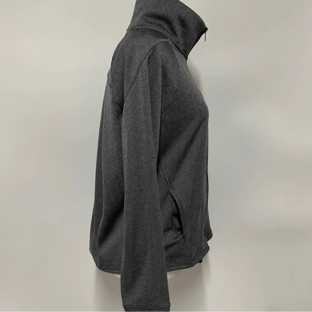 C9 by Champion Herringbone Fleece Zip Up Jacket (Gray) - Image 5