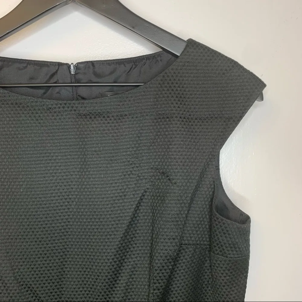 David Meister Black Textured Sheath Dress - Image 5