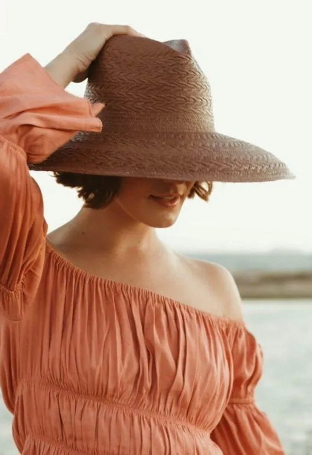 💕FRAYA💕 Redwood Fedora Hat ~ Mahogany Brown Small/Medium NWT - Image 4