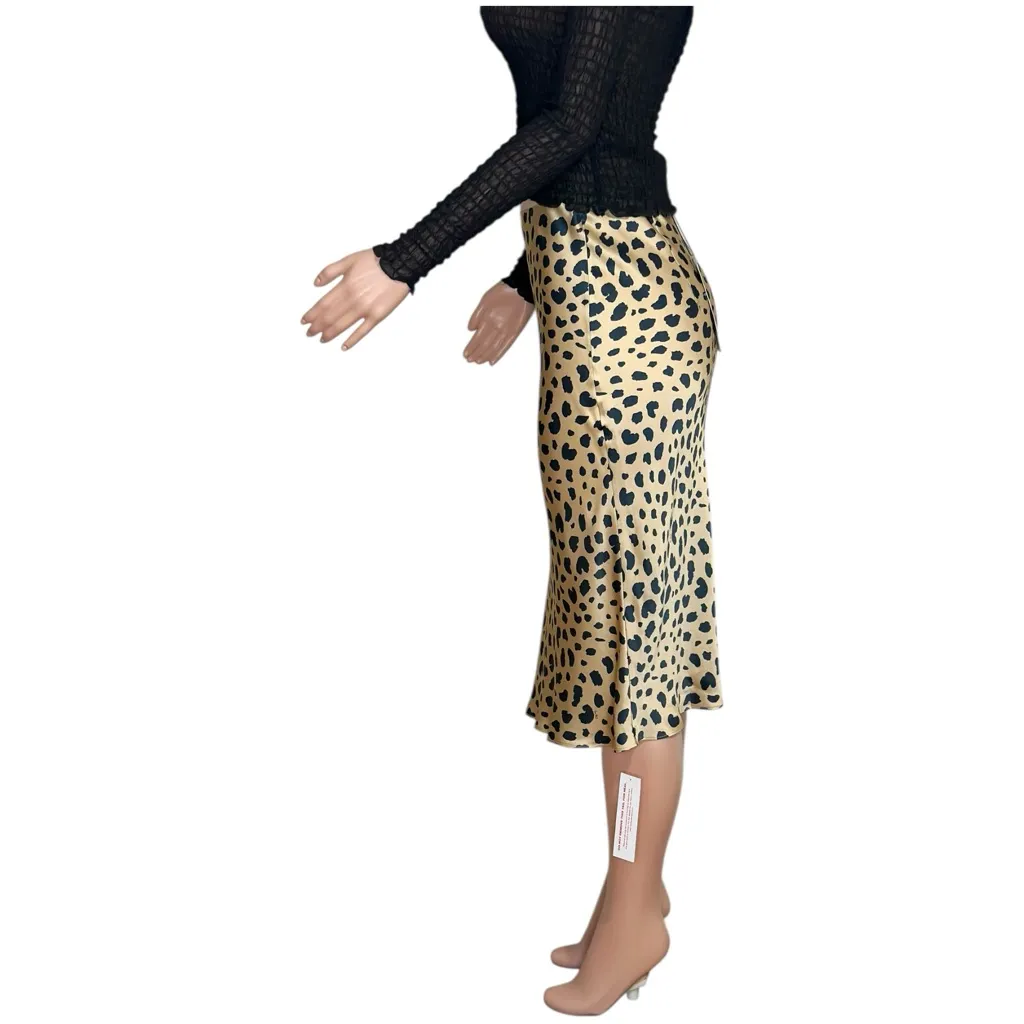 RÉALISATION PAR Naomi Silk Slip Skirt, Wild Things, Small - Image 5