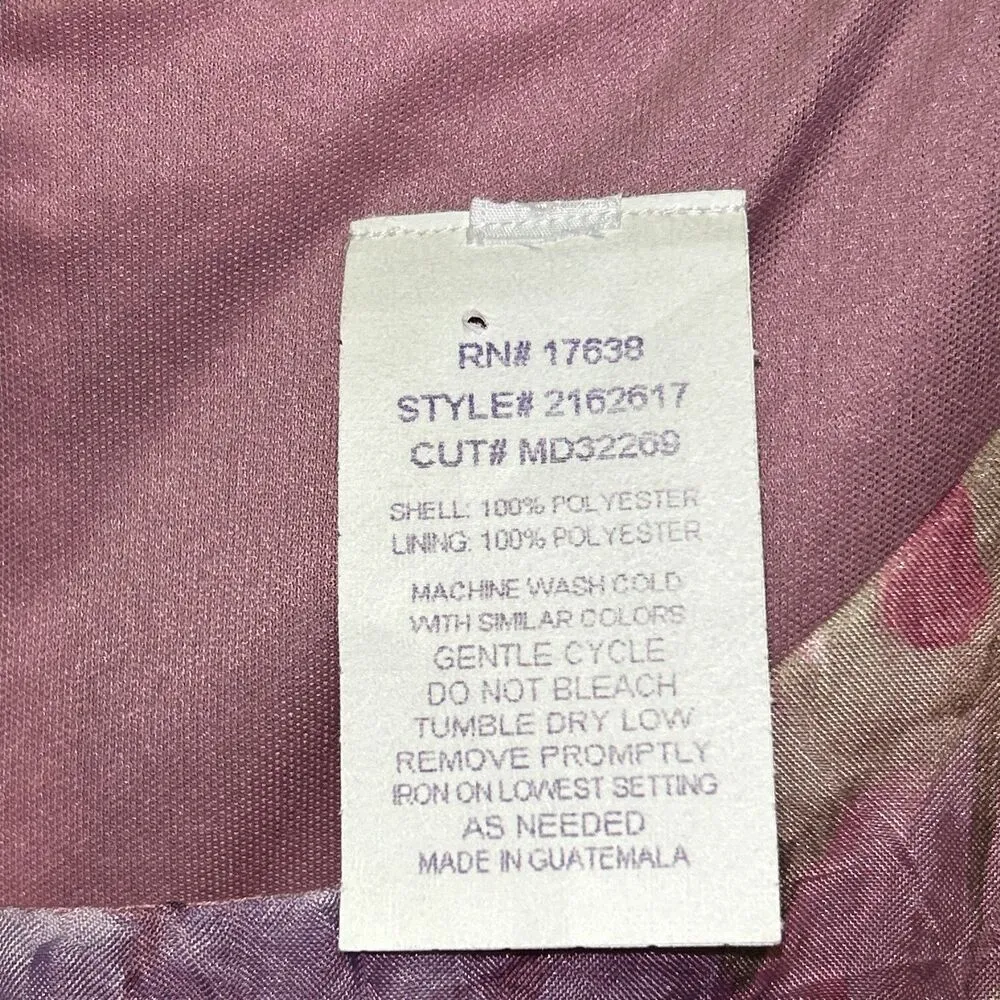 Vintage Miss Dorby Floral Dress and Jacket Set Size Medium Purple - Image 11