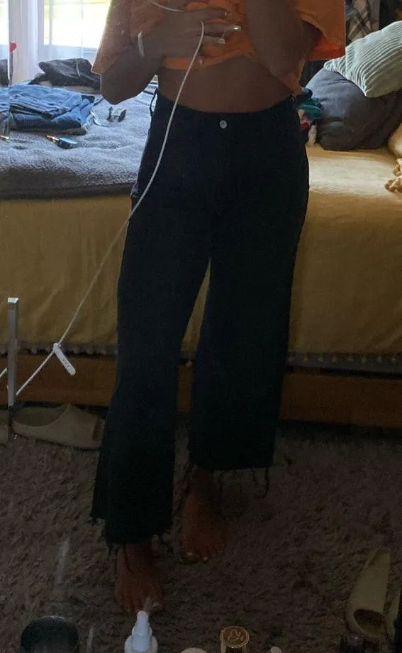 high rise wide leg jeans - Image 5