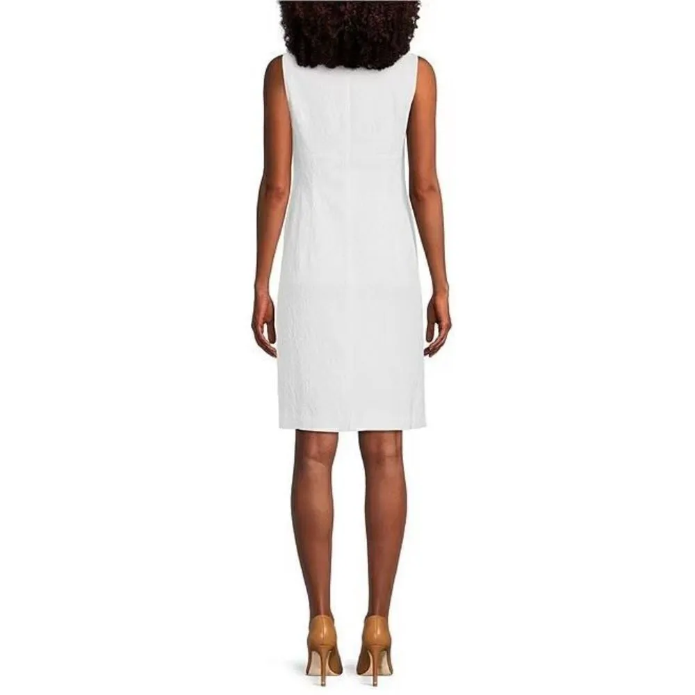 New. Kasper empire waist white dress. Size 6. Retail $99 - Image 7