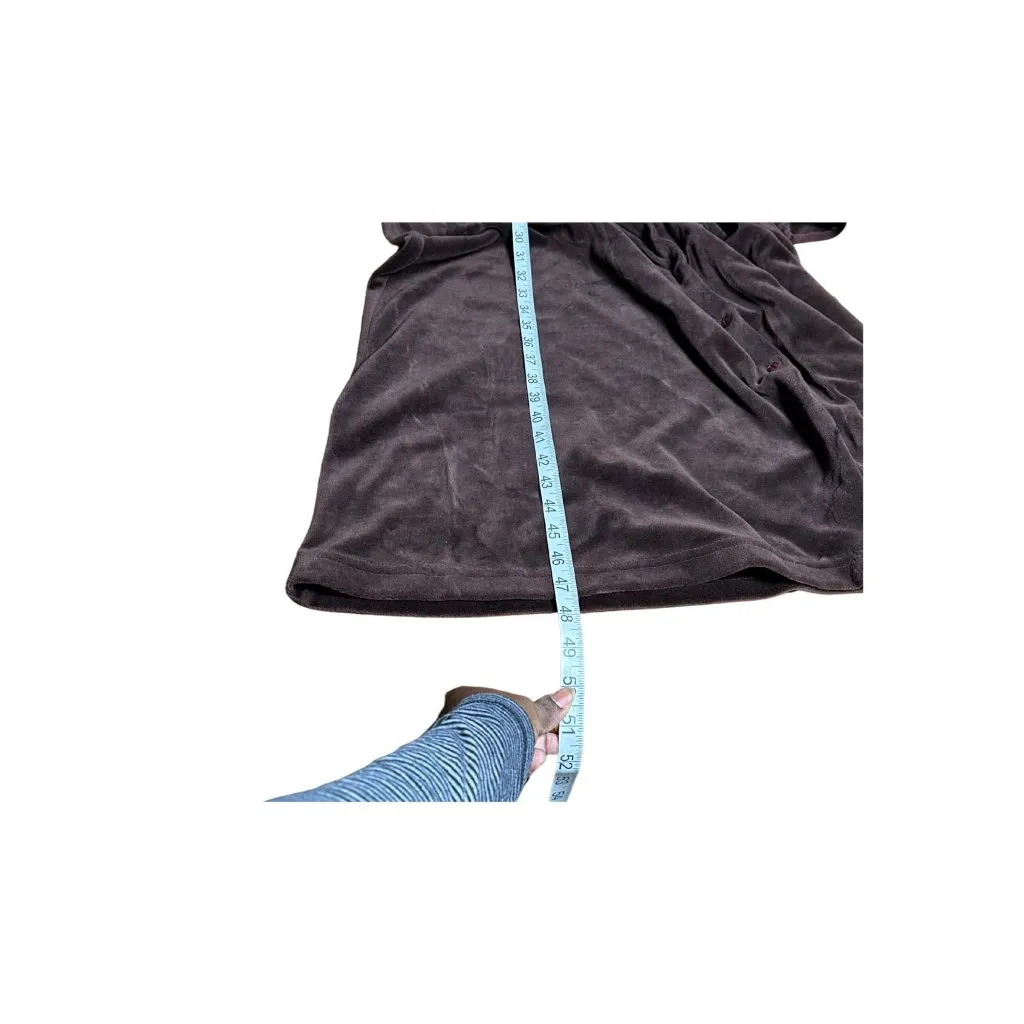 Vintage Eddie Bauer Button-Front Velvet Sweater Dress Fall Winter Fashion Sz PS - Image 8