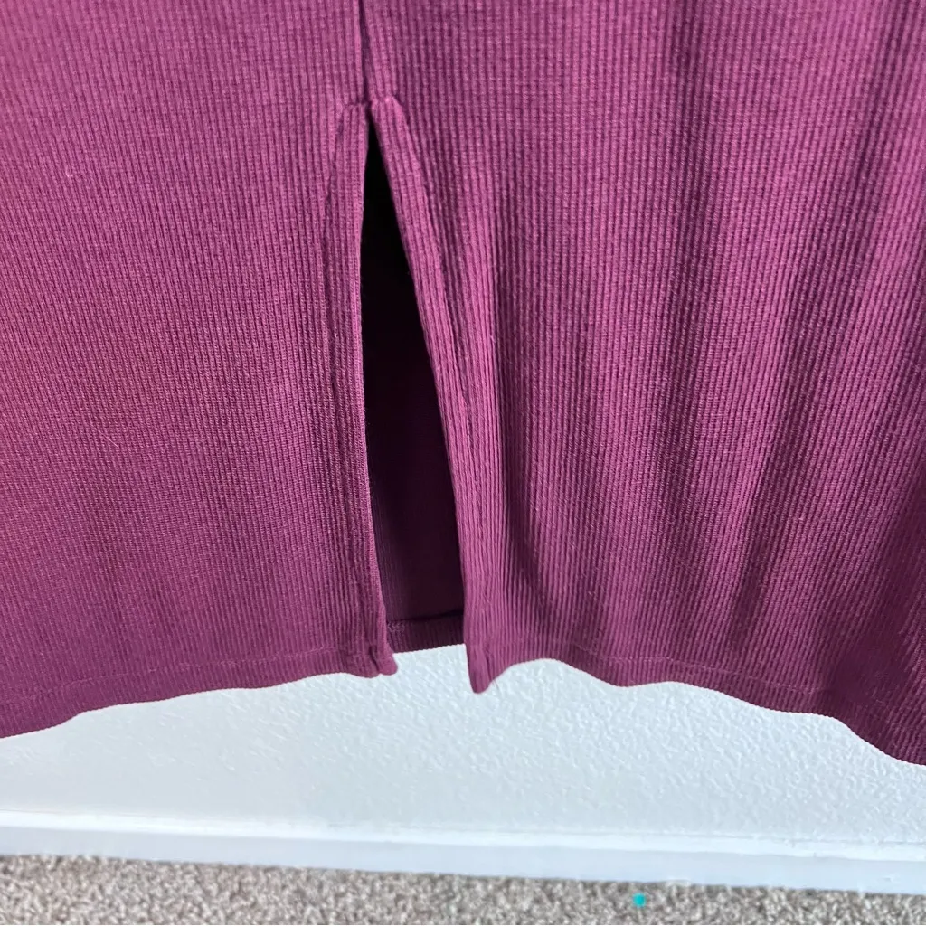 Marine Layer Womens Lexi Rib Turtleneck Midi Dress - Image 6