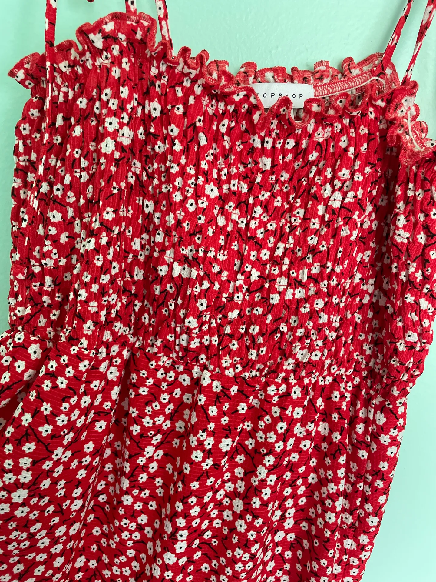 Topshop Red  Sundress - Image 3