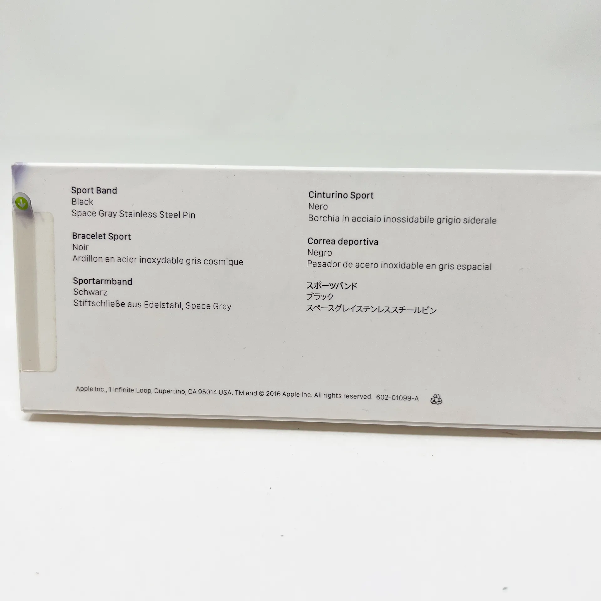 NEW Apple Watch Sport Band Accessory Black Space Gray Stainless Steel Pin 38mm - Image 2