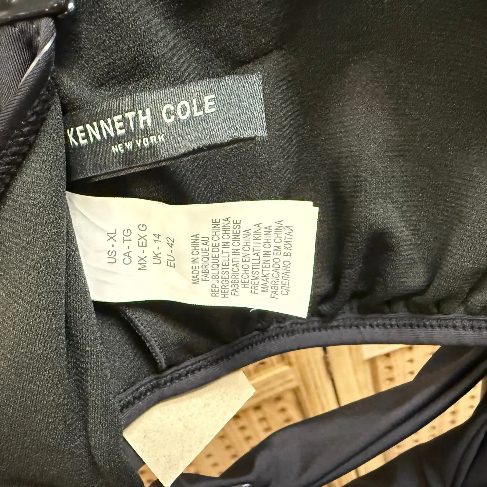 Kenneth Cole‎ New York Black Halter One Piece Cut Out Swimsuit XL - Image 4