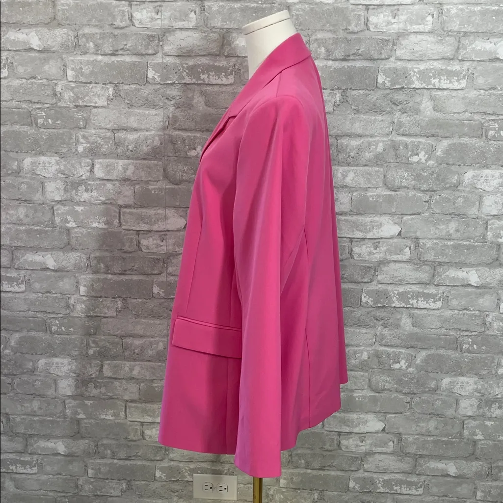 The Drop Blake Long Blazer in Rose Pink Size XL - Image 3