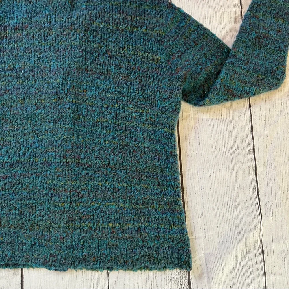Appleseed’s Blue Green Long sleeve pockets Knit Cardigan Sweater no size tag - Image 15