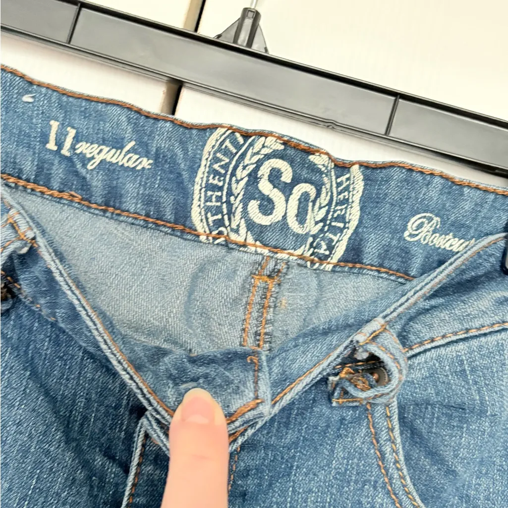 SO Women's Blue Bootcut Denim Jeans Size 11 - Image 3